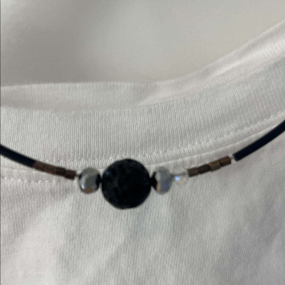 Black Choker Necklace - Picture 2 of 5